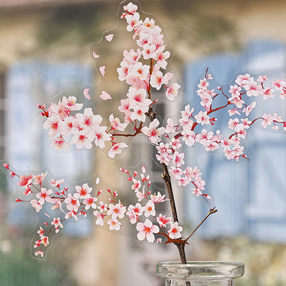 Plant and Flower Stickers PET Waterproof Decoration 2 Packs