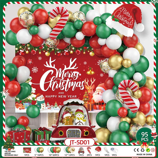 Christmas Balloon Garland Set 95Pcs #01