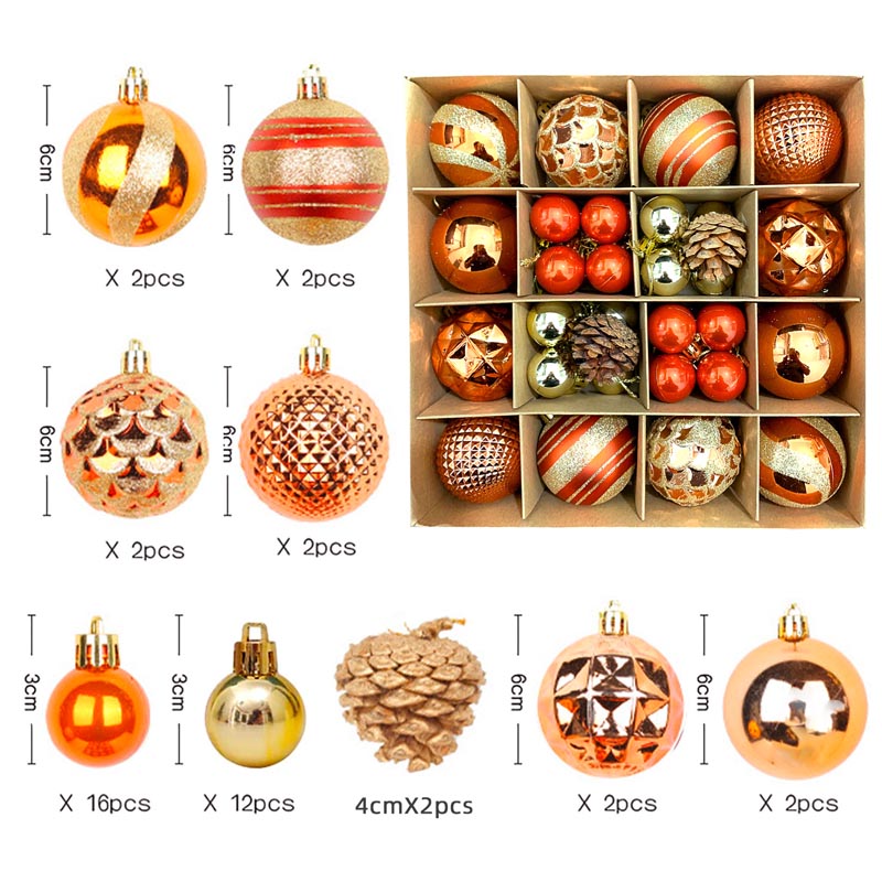 Christmas Balls Ornament 42/44/46 Pcs