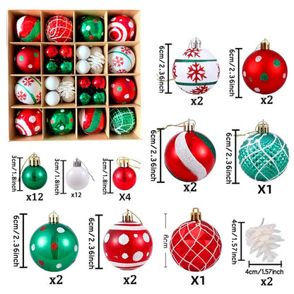 Christmas Balls Ornament 42/44/46 Pcs