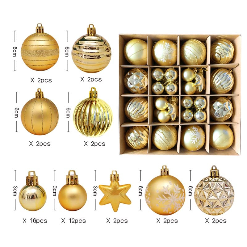Christmas Balls Ornament 42/44/46 Pcs