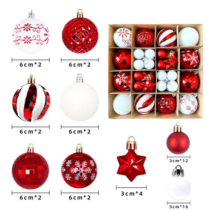 Christmas Balls Ornament 42/44/46 Pcs