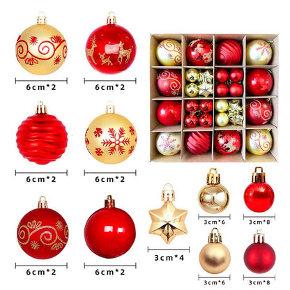 Christmas Balls Ornament 42/44/46 Pcs