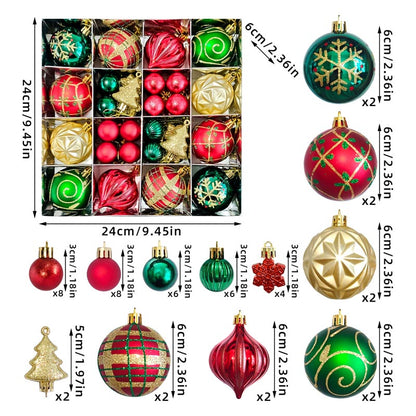 Christmas Balls Ornament 42/44/46 Pcs