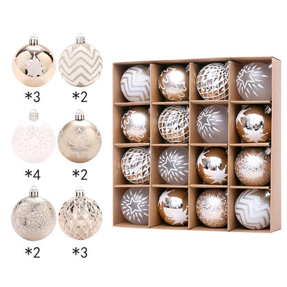 6cm Christmas Balls Ornament 16 Pcs