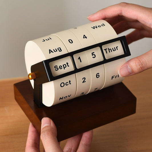 Wheel Calendar Table Calendar Homeware Decor Table Decoration