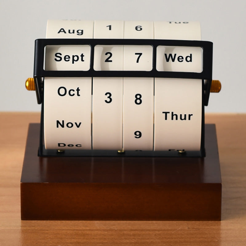 Wheel Calendar Table Calendar Homeware Decor Table Decoration