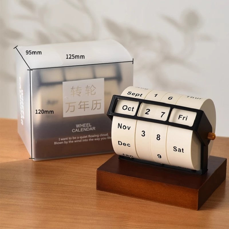 Wheel Calendar Table Calendar Homeware Decor Table Decoration