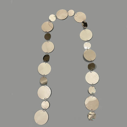 Glossy glitter circle dots garland backdrop hanging for party decorations, photo booth, wedding, engagement, birthday, baby shower, disco party