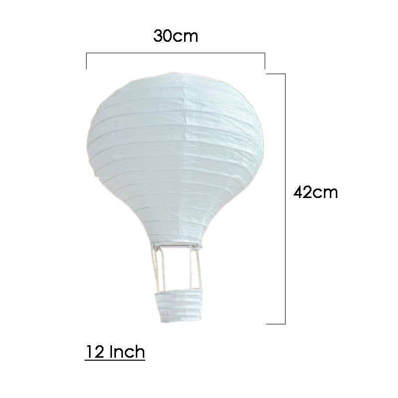 Hot Air Balloon Paper Lanterns 12"/16" (Choose Your Own)