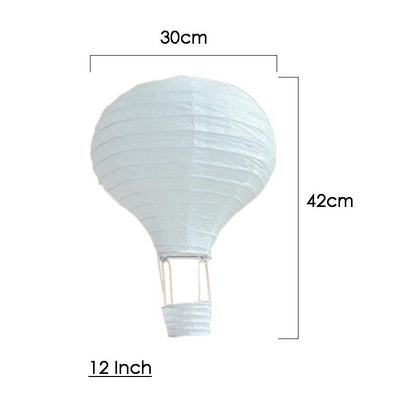 Hot Air Balloon Paper Lanterns 12"/16" (Choose Your Own)