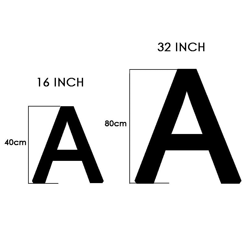 16 Inch Foil Letter Balloons A-Z RAINBOW Color | Hanging Balloon Banner | Alphabet Balloons for Birthday Party Wedding Anniversary Decoration