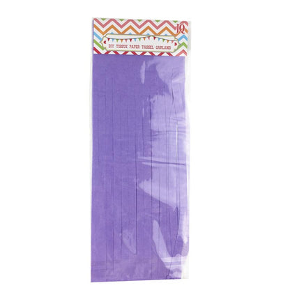 light purple color tassels garland tissue paper banner for any party decorations, hangings, ceiling decorations, for birthday, wedding, anniversary, engagement, graduation, baby shower