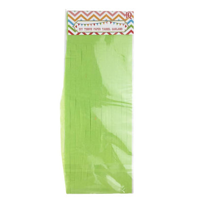lime green color tassels garland tissue paper banner for any party decorations, hangings, ceiling decorations, for birthday, wedding, anniversary, engagement, graduation, baby shower