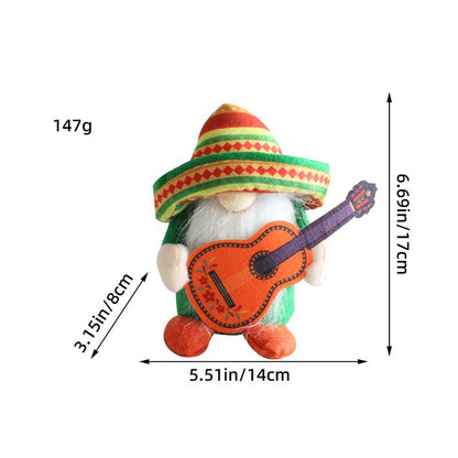 Mexican Fiesta Sombrero Doll Ornament