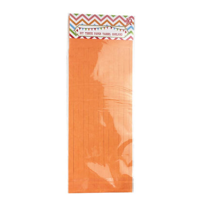 orange color tassels garland tissue paper banner for any party decorations, hangings, ceiling decorations, for birthday, wedding, anniversary, engagement, graduation, baby shower