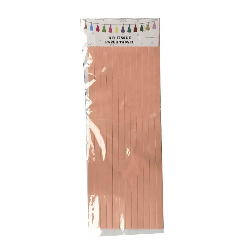 peach color tassels garland tissue paper banner for any party decorations, hangings, ceiling decorations, for birthday, wedding, anniversary, engagement, graduation, baby shower