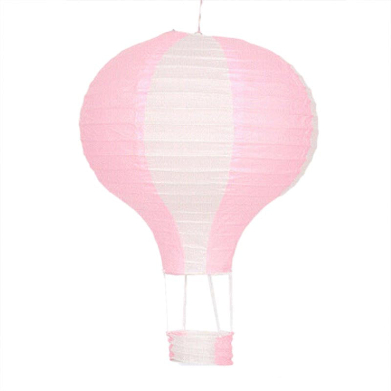 Pink hot air balloon paper lantern, hanging decoration, ceiling decoration for parties, wedding, engagement, anniversary,  graduation. birthday, baby shower
