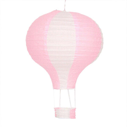 Pink hot air balloon paper lantern, hanging decoration, ceiling decoration for parties, wedding, engagement, anniversary,  graduation. birthday, baby shower