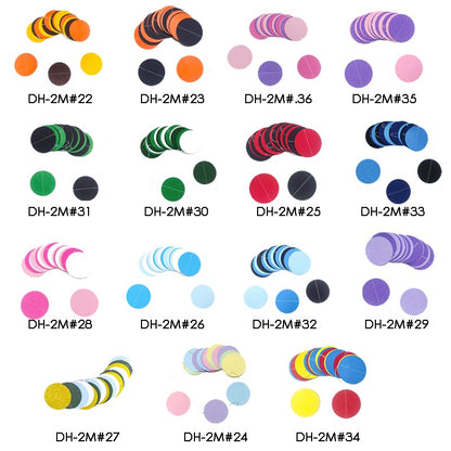 colorful plain colored circle dots hanging backdrop ceiling decoration, blue, black, gold, red, white, silver, pink, purple, orange, yellow, green, for parties, wedding, engagement, anniversary,  graduation. birthday, baby shower