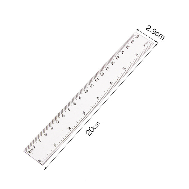 Transparent Plastic Ruler 15cm/20cm/30cm